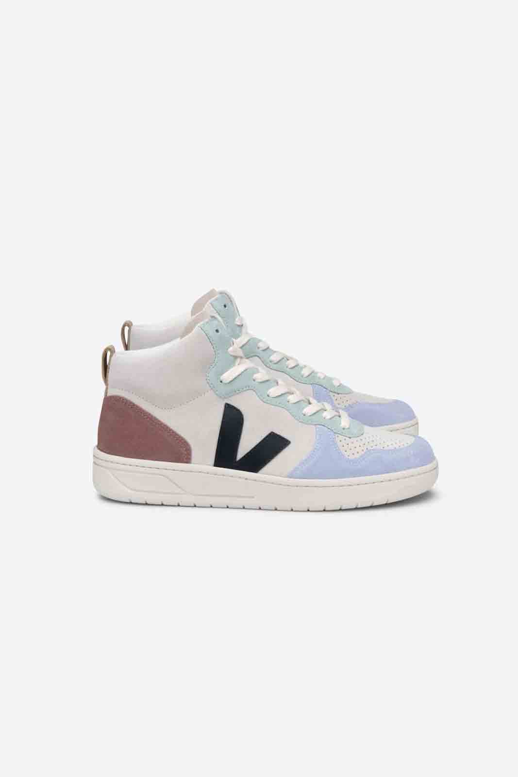 VEJA Mod. V15 SUEDE MULTICO NATURAL BLACK VEJA Mod. V15 SUEDE MULTICO NATURAL BLACK
