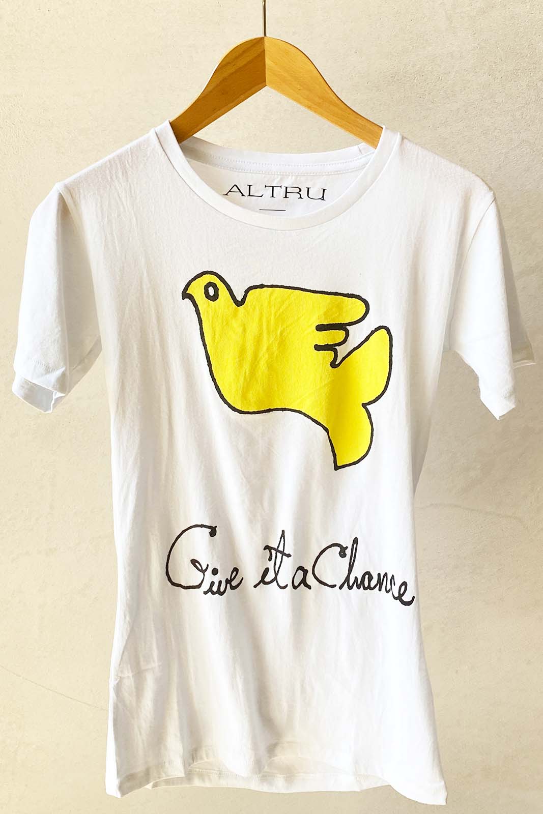T Shirt Mod. GIVE IT A CHANCE WHITE