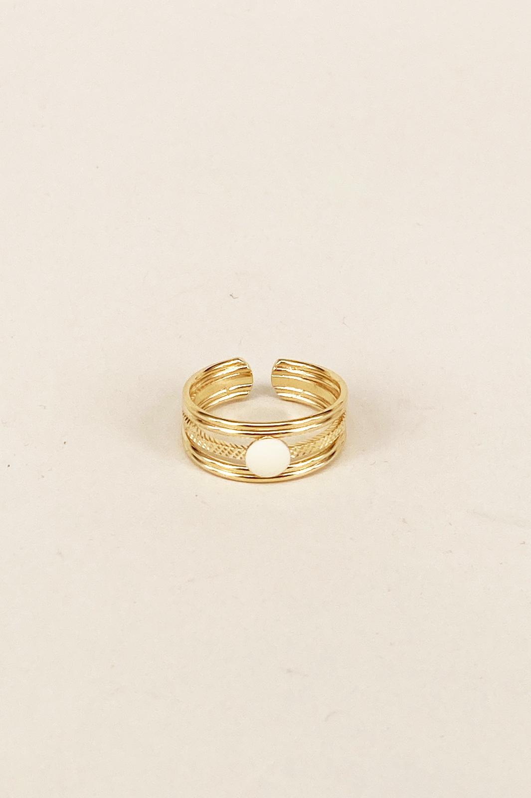 BAGUE COTILLON ECRU