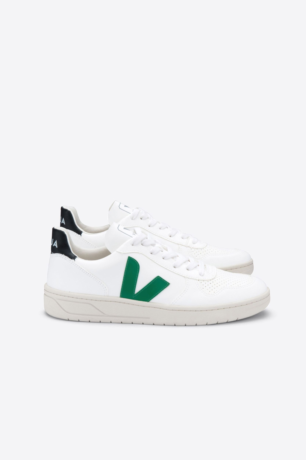 VEJA V10 BASTILLE CWL WHITE EMERAUDE BLACK