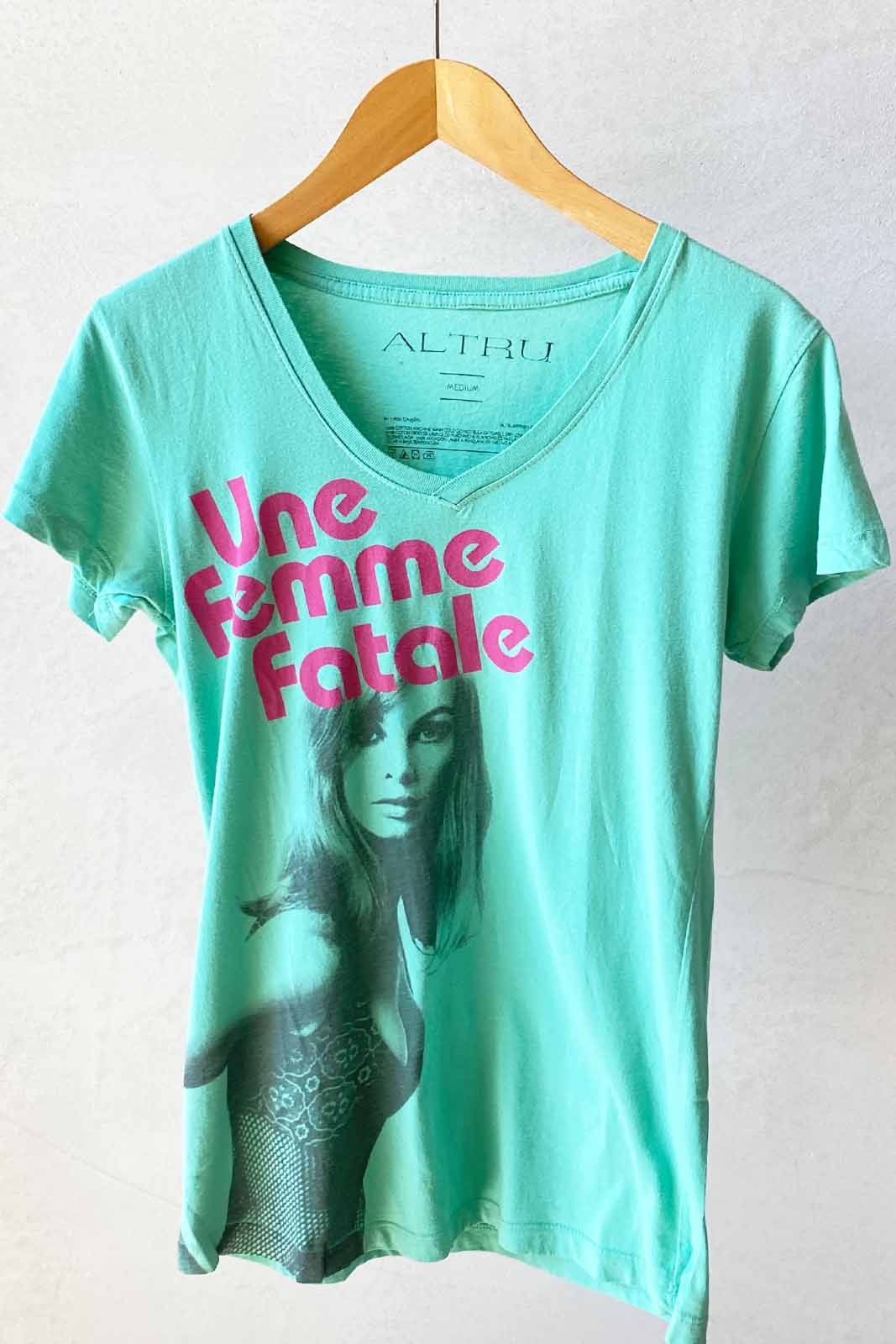 T Shirt Mod. UNE FEMME FATALE TURQUOISE
